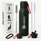 BEJUPI Insulated Stainless Steel Water Bottle – 16.9 oz